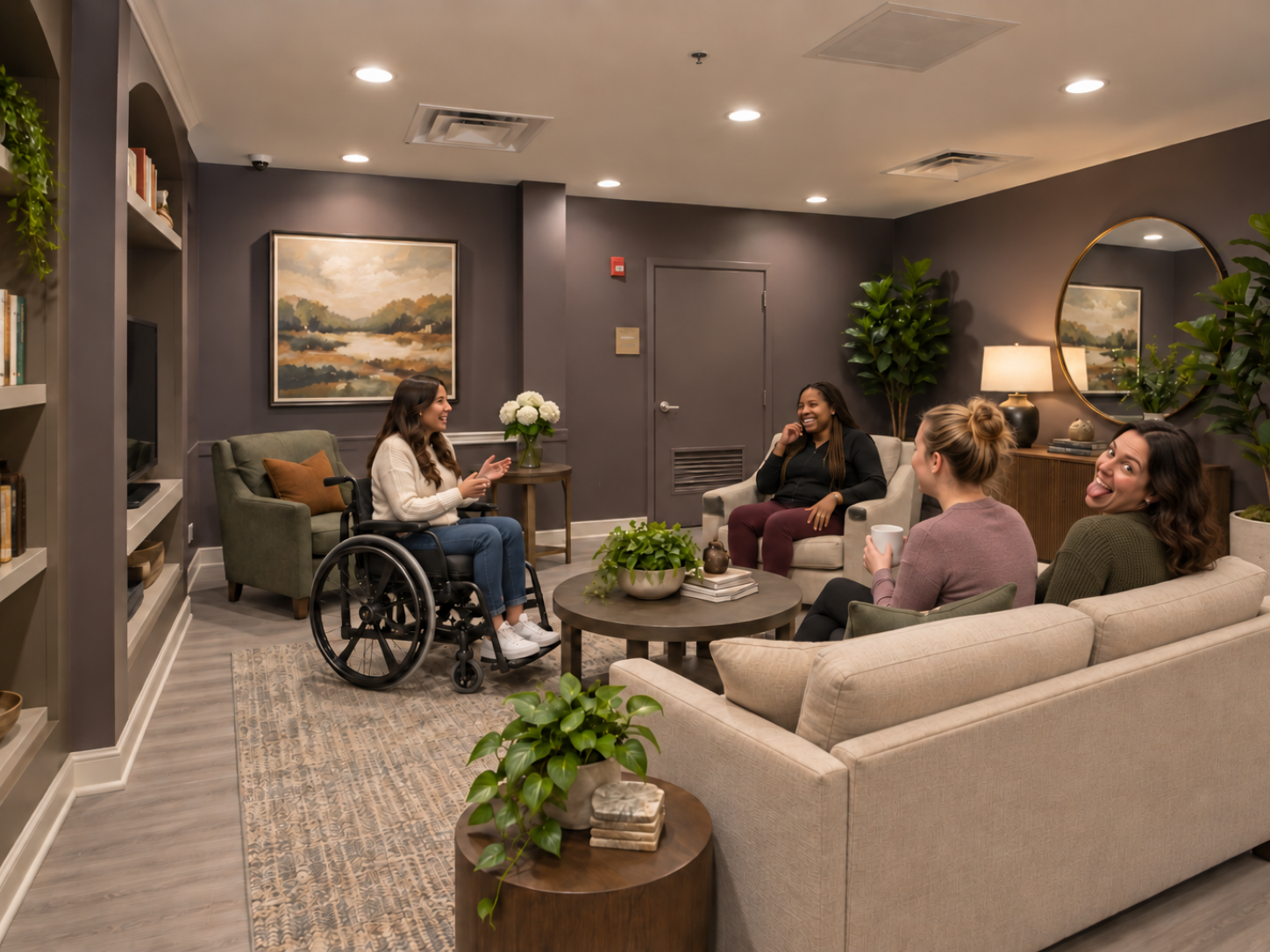 Eden Chicago North Website Photo - TV Room photo bombed
