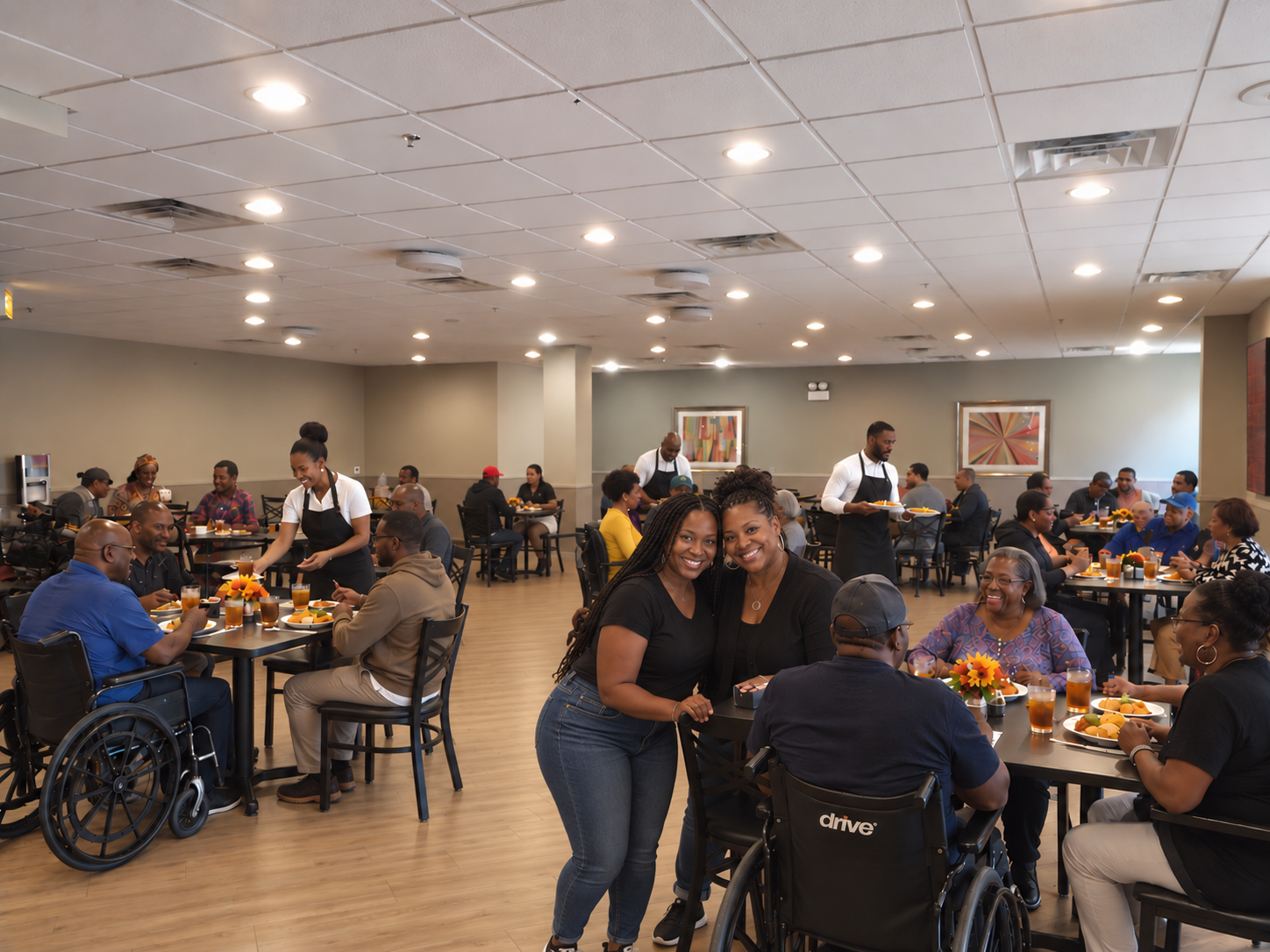 Eden South Shore Website Photo - Middle Dining Room photo bombed